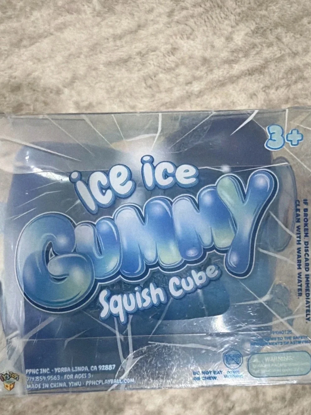 Squish Cube - Blue Gooey Sensory Toy